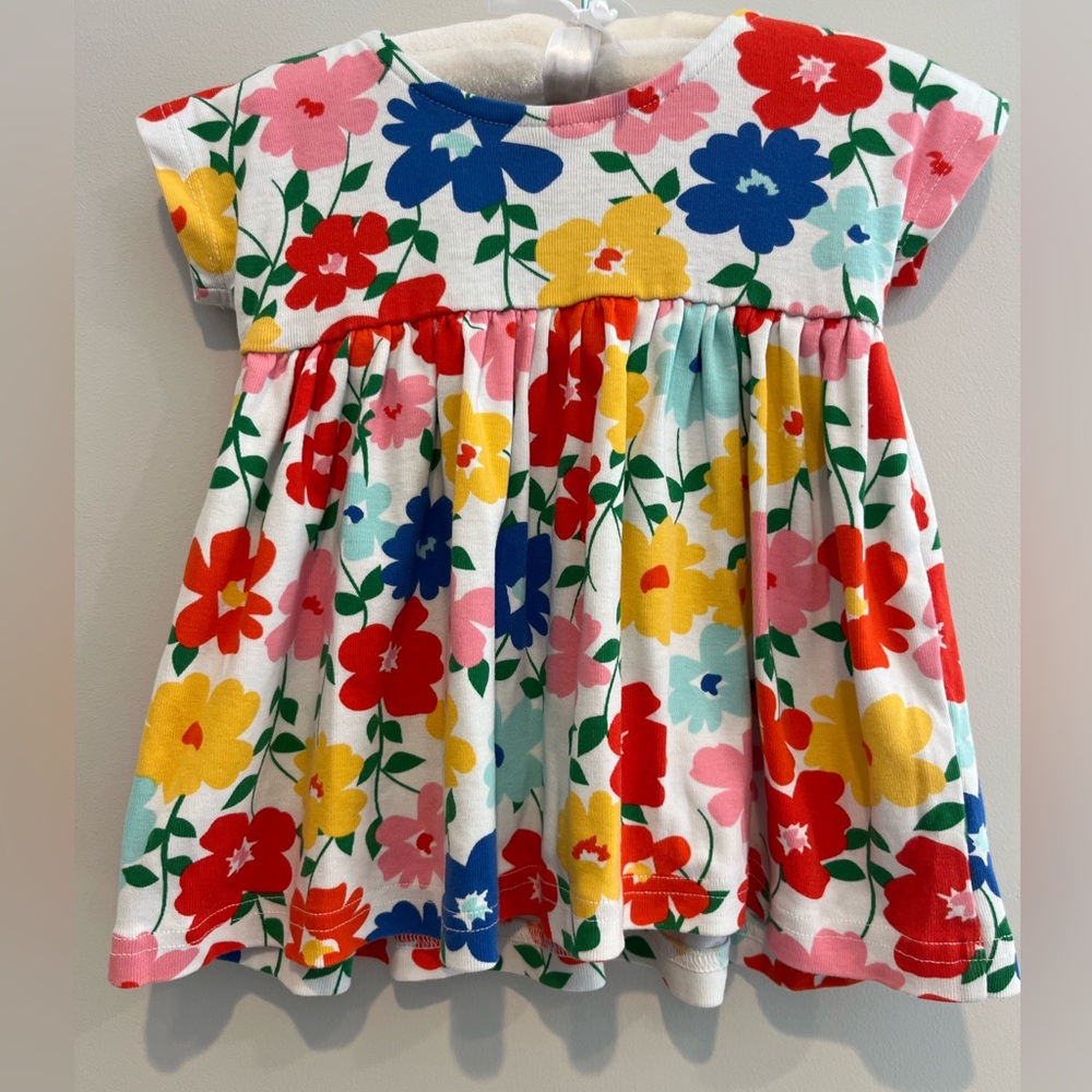 Hanna Andersson Floral Kids Dress - Red, Yellow, Blue - Picture 2 of 2